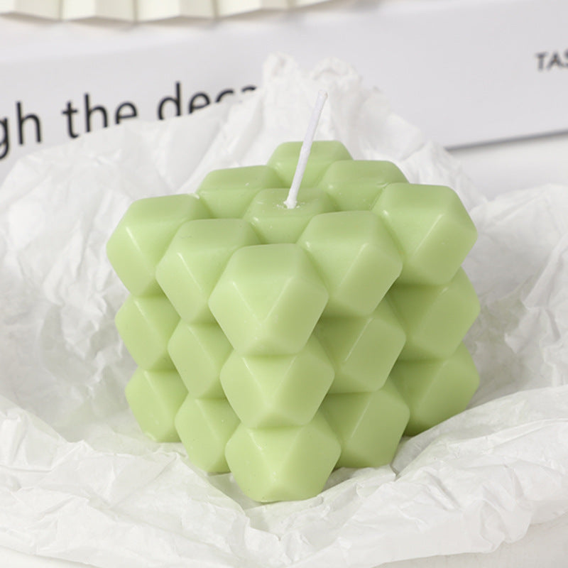 Cube Aromatherapy Candle Home Table Decoration