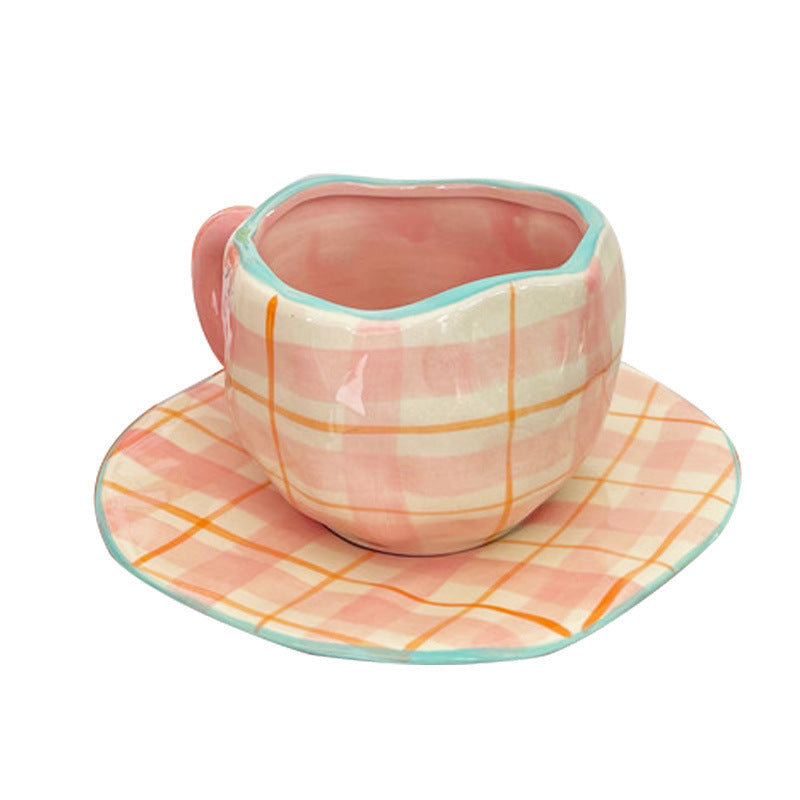 Retro Young Girl Heart Hand Pinch Coffee Set